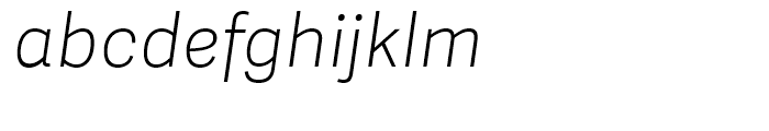 Adelle Sans Thin Italic Font LOWERCASE