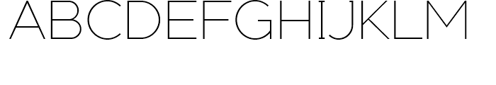 Adequate Extra Light Font UPPERCASE