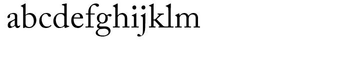 Adobe Caslon Regular Font LOWERCASE