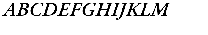 Adobe Garamond Semibold Italic Font UPPERCASE