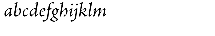 Adobe Jenson Italic Font LOWERCASE