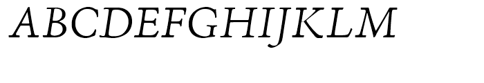 Adobe Jenson Light Italic Font UPPERCASE