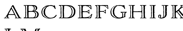 Adorn Engraved Expanded Font UPPERCASE
