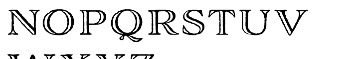 Adorn Engraved Expanded Font UPPERCASE