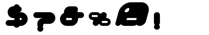 Adrenalin Bubble Font OTHER CHARS