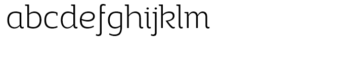 Adria Slab Extra Light Upright Italic Font LOWERCASE