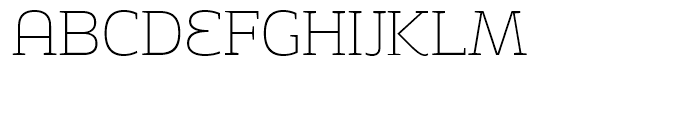 Adria Slab Thin Upright Italic Font UPPERCASE