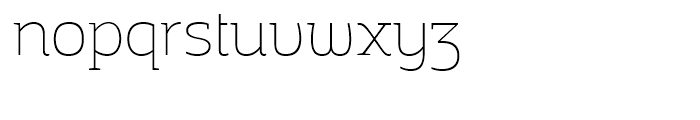 Adria Slab Thin Upright Italic Font LOWERCASE