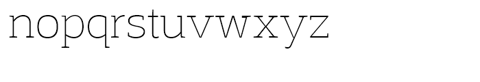 Adria Slab Thin Font LOWERCASE