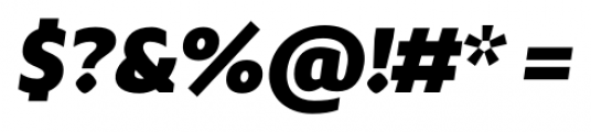 Adagio Sans Heavy Italic Font OTHER CHARS
