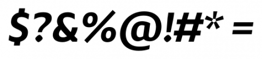Adagio Sans Semi Bold Italic Font OTHER CHARS