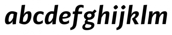 Adagio Sans Semi Bold Italic Font LOWERCASE