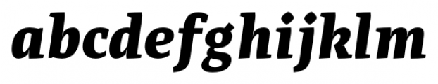 Adagio Serif Black Italic Font LOWERCASE