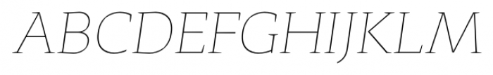 Adagio Serif Extra Light Italic Font UPPERCASE