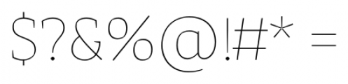 Adagio Serif Extra Light Font OTHER CHARS
