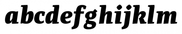 Adagio Serif Heavy Italic Font LOWERCASE