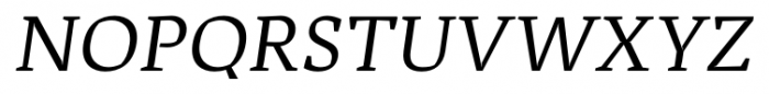 Adagio Serif Italic Font UPPERCASE