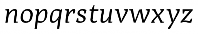 Adagio Serif Italic Font LOWERCASE