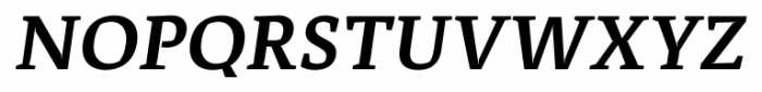 Adagio Serif Semi Bold Italic Font UPPERCASE