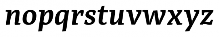 Adagio Serif Semi Bold Italic Font LOWERCASE