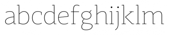 Adagio Slab Extra Light Font LOWERCASE