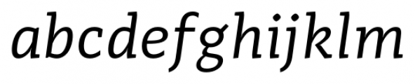 Adagio Slab Italic Font LOWERCASE