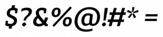 Adagio Slab Medium Italic Font OTHER CHARS