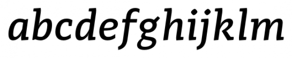 Adagio Slab Medium Italic Font LOWERCASE
