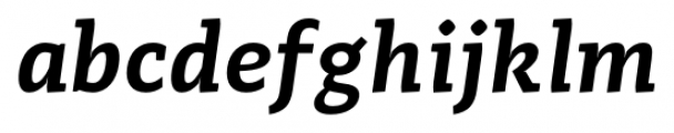 Adagio Slab Semi Bold Italic Font LOWERCASE