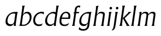 Adelon Serial Light Italic Font LOWERCASE