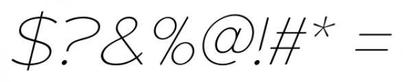 Adequate Extra Light Italic Font OTHER CHARS