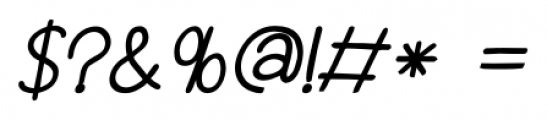 Aderyn Extra Bold Italic Font OTHER CHARS