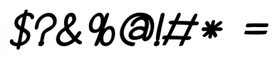 Aderyn Fat Italic Font OTHER CHARS