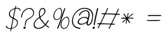 Aderyn Italic Font OTHER CHARS