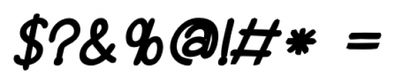 Aderyn Obese Italic Font OTHER CHARS