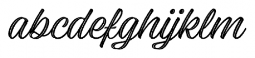 Adinah Rough Inline Font LOWERCASE