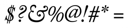 Adobe® Caslon™ Pro Italic Font OTHER CHARS