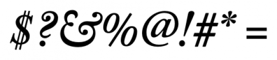 Adobe® Caslon™ Pro Semibold Italic Font OTHER CHARS
