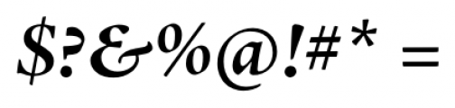 Adobe® Jenson™ Pro Bold Italic Subhead Font OTHER CHARS