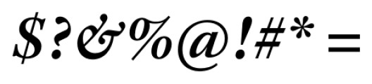 Adobe® Text Pro Semi Bold Italic Font OTHER CHARS