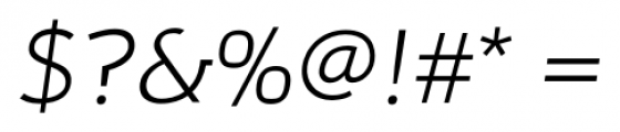 Adonide Light Italic Font OTHER CHARS