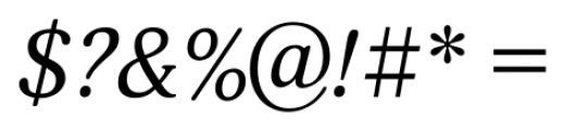 Adonis Italic Font OTHER CHARS