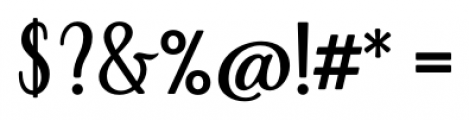 Adorn Condensed Sans Smooth Regular Font OTHER CHARS