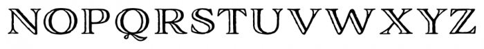 Adorn Engraved Expanded Font LOWERCASE