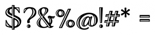 Adorn Serif Smooth Engraved Font OTHER CHARS