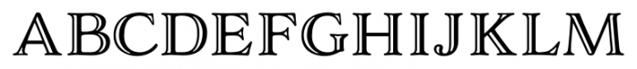 Adorn Serif Smooth Engraved Font LOWERCASE