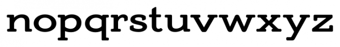 Adorn Slab Serif Smooth Bold Font LOWERCASE