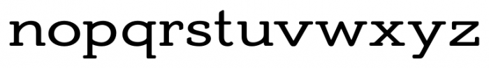 Adorn Slab Serif Smooth Regular Font LOWERCASE