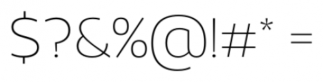 Adria Grotesk Thin Font OTHER CHARS