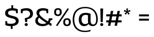 Adria Slab Regular Font OTHER CHARS